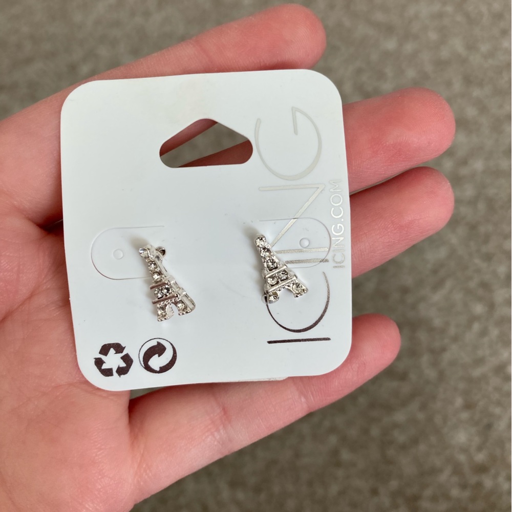 Icing Effie Tower Earrings Crystal